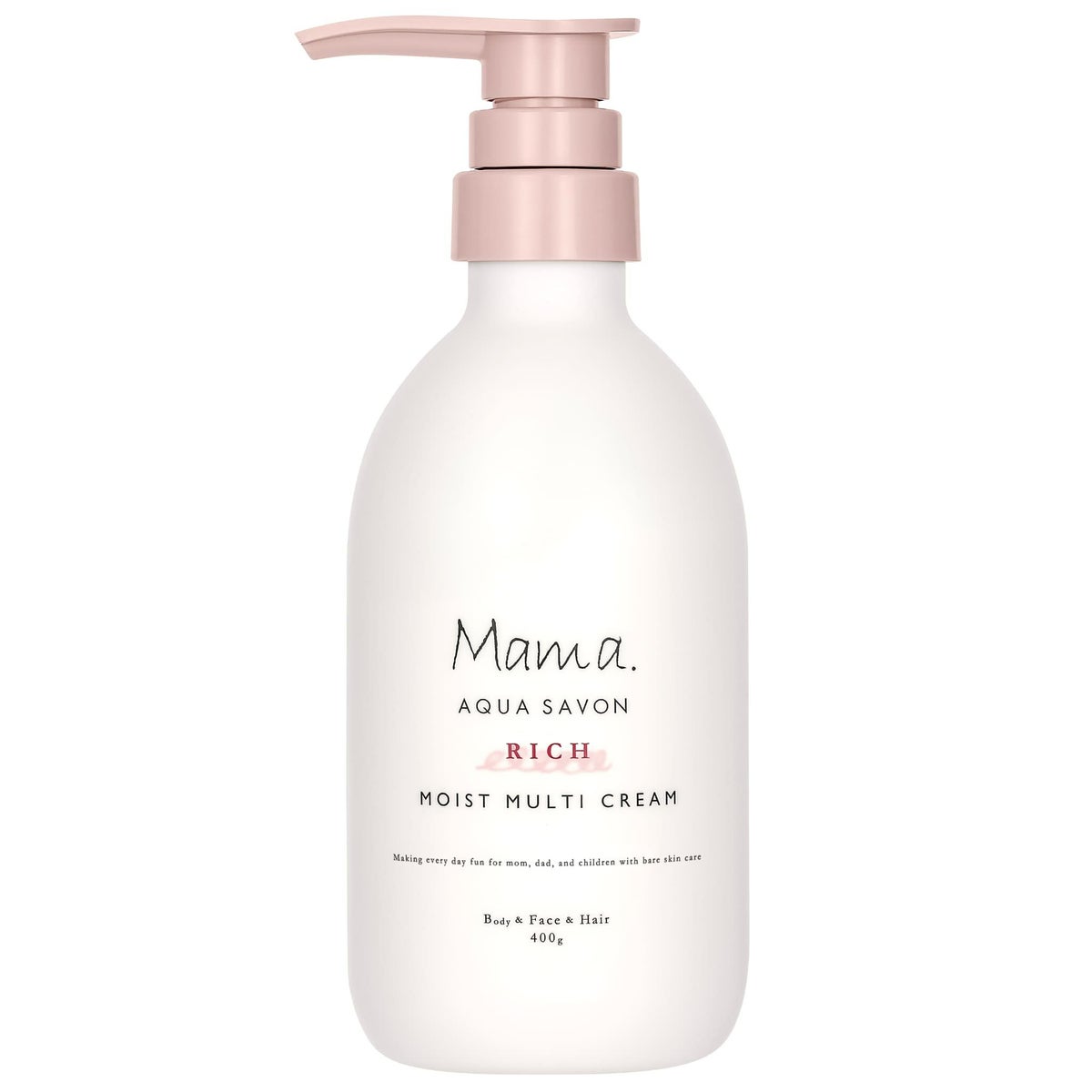 ママ アクア シャボン　モイストマルチクリーム　リッチ（22a）　フラワーアロマの香り　400g