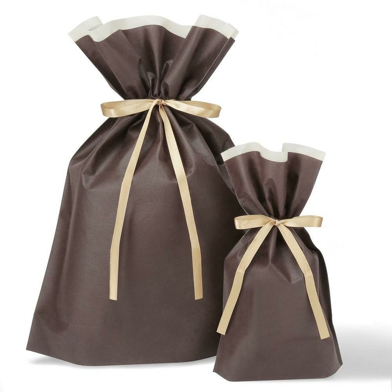 ギフトラッピングバッグ 大小2枚入り