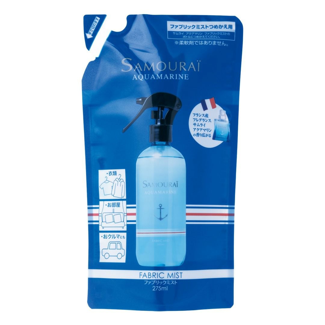 サムライ　アクアマリン　ファブリックミスト　つめかえ用　275mL
