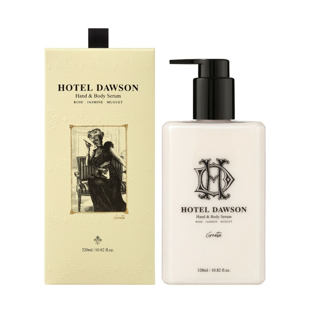 HOTELDAWSON、ホテルドーソン、グレタ、ボディセラム、ハンドセラム、ボディクリーム、香水、韓国コスメ、おしゃれ、ユニセックス、フローラル、ローズ、ムスク